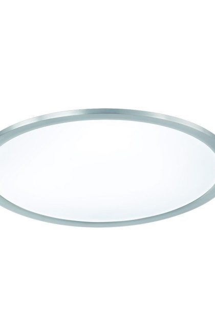 Trio lighting phoenix led plafond 45cm borstad stål - vit
