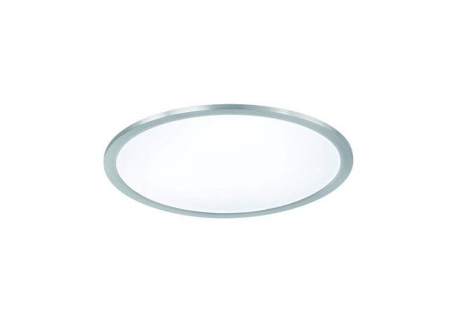 Trio lighting phoenix led plafond 45cm borstad stål - vit