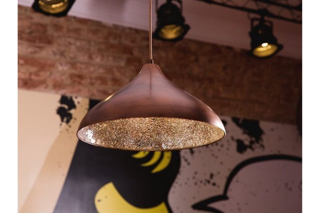 Taklampa iskar 40 cm - koppar