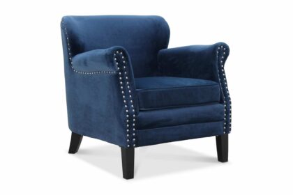 Fåtölj ray blå sammet - blå