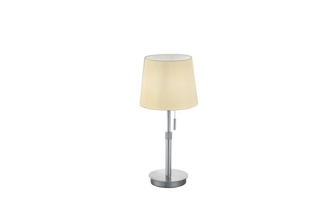Trio lighting lyon bordslampa e27 borstad stål -