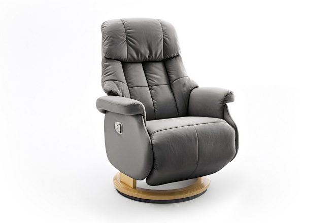 Reclinerfåtölj pelzer - grå
