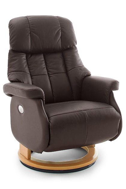 Reclinerfåtölj pelzer - brun