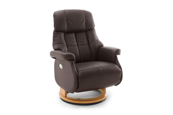 Reclinerfåtölj pelzer - brun