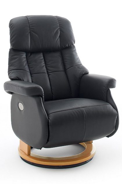 Reclinerfåtölj pelzer - svart