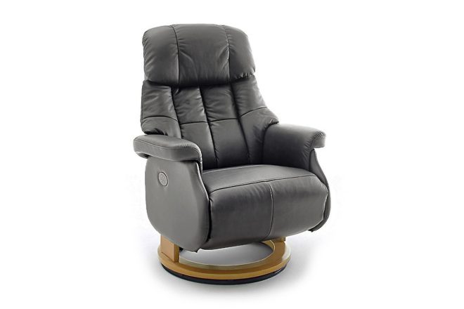 Reclinerfåtölj pelzer - grå