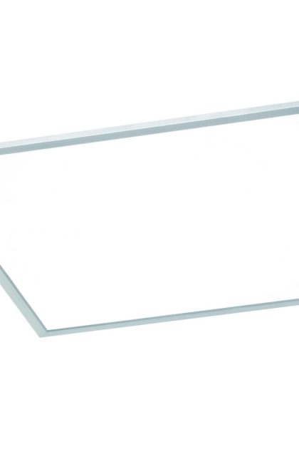 Trio lighting phoenix led plafond 62x62cm borstad stål - vit