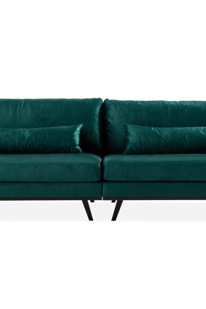 4-sits sammetssoffa haga - grön