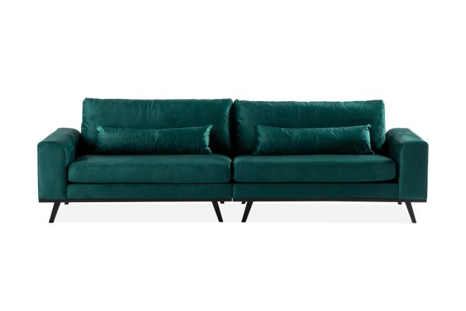 4-sits sammetssoffa haga - grön