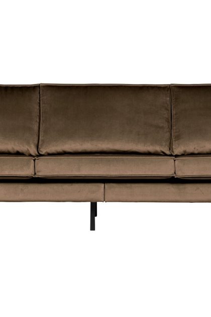 Sammetssoffa dotty 3-sits - taupe