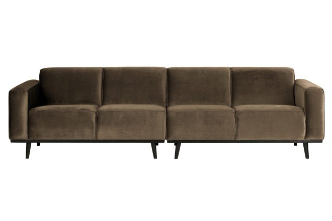 Sammetssoffa nowell 4-sits large - taupe