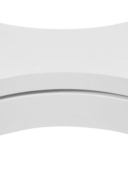 Soffbord justerbar form högglans vit - vit