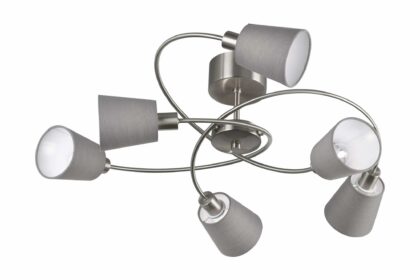 Taklampa troy 6l - grå