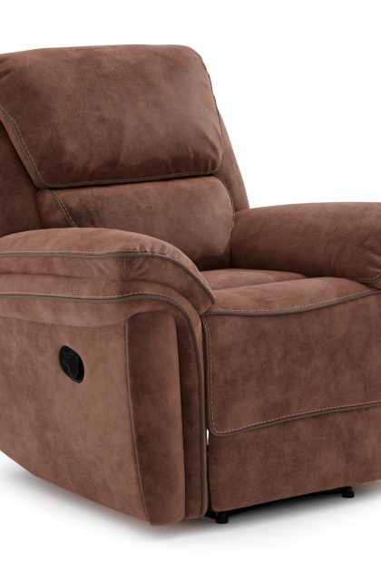 Saranda fåtölj recliner fällbar - brun