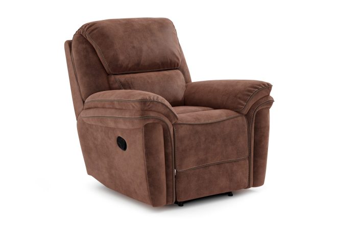 Saranda fåtölj recliner fällbar - brun