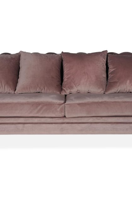 Velvet sammetssoffa 3-sits - rosa