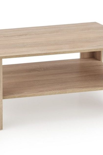 Soffbord pikarnia 110 cm med förvaring hylla - brun