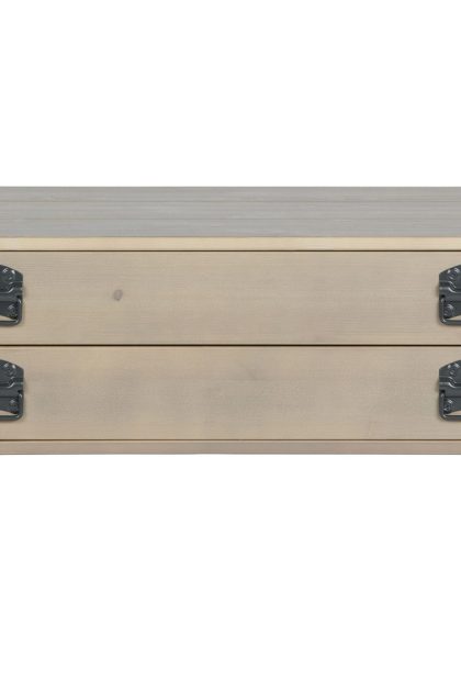 Soffbord catemo 110 cm med förvaring låda - beige/grå