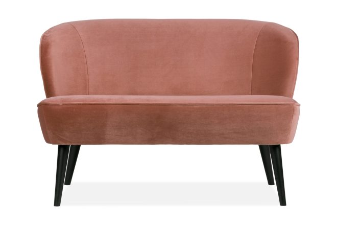 Sammetssoffa vintage asra - rosa