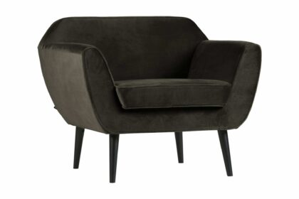 Sammetsfåtölj cerrolobo - varm grön