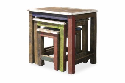 Satsbord albos 48 cm - akacia brun