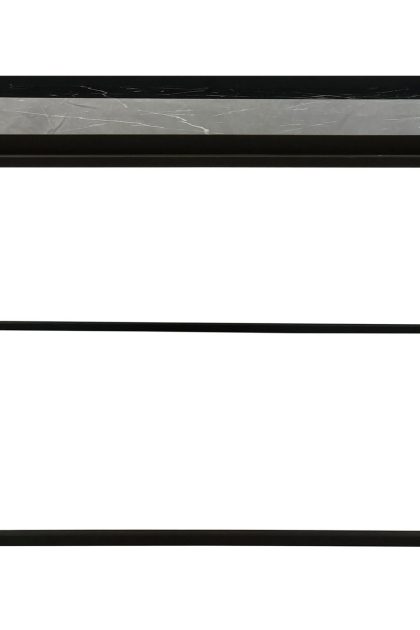 Soffbord lyness 80 cm marmormönster kvadratisk - svart