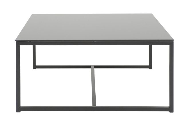 Soffbord pearce 100 cm - glas/svart
