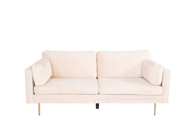 Boom sammetssoffa 3-sits - beige