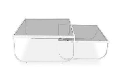 Rocker satsbord - vit/grå