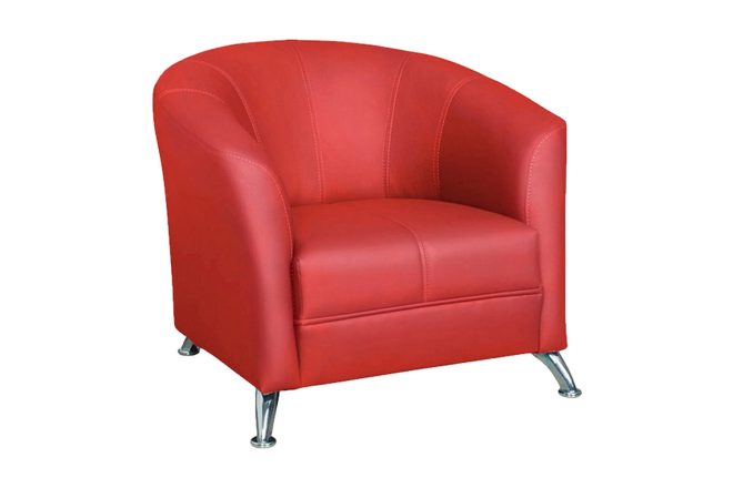 Fåtölj olier 86x77x68 cm - röd