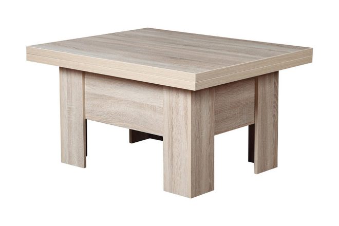 Soffbord eryk 100 cm - beige/grå