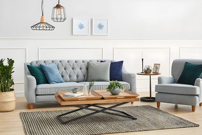 Soffbord towly 120 cm - valnöt