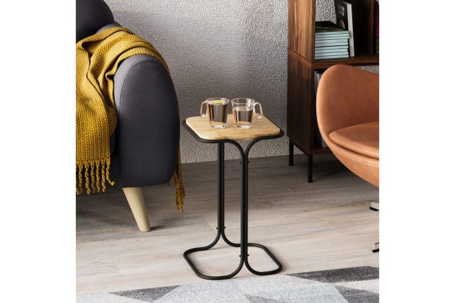 Soffbord mamta 30 cm - svart/natural