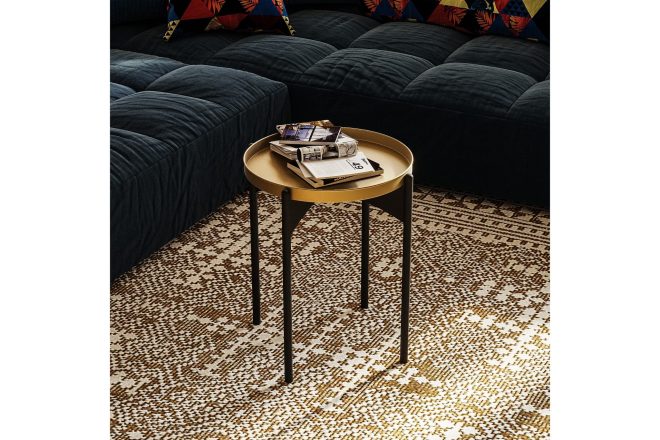 Soffbord mamta 44 cm - guld/svart
