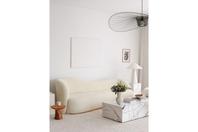 Teddy soffa slon 3-sits - vit