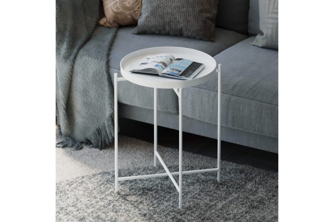 Soffbord mamta 46 cm - vit