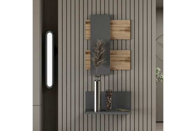 Soffbord belita 45 cm - ek/antracit