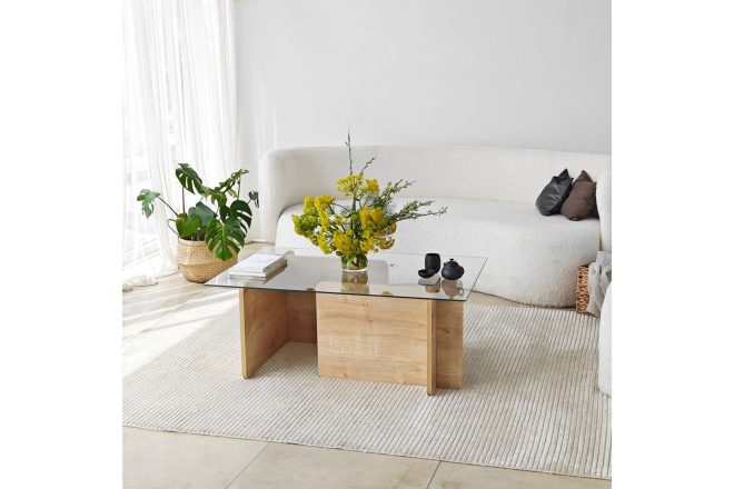 Soffbord giona 105 cm - brun