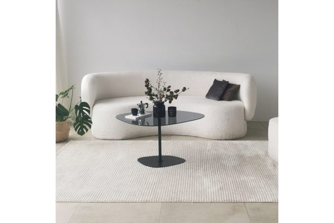 Soffbord greevston 85 cm - grå/svart