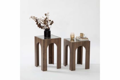 Soffbord lowan 35 cm - valnöt