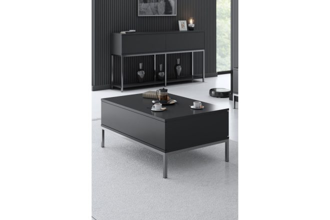 Soffbord tejmon 90 cm - grå