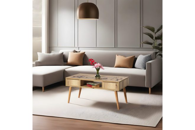 Soffbord naruki 97 cm - brun