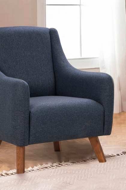 Fåtölj malkiat - mörkblå