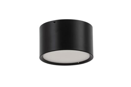 Plafond vallum rund - svart