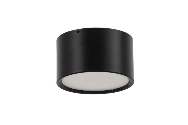 Plafond vallum rund - svart