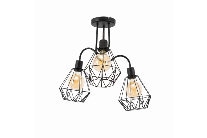 Kristallkrona bendinni 50 cm - svart