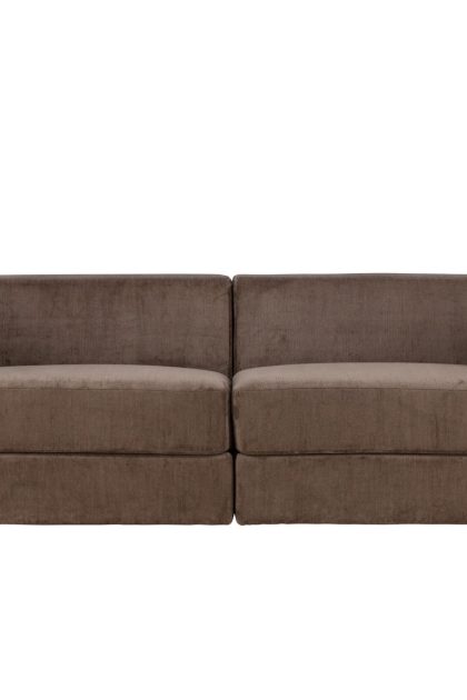 Lumi 3-sits soffa - brun