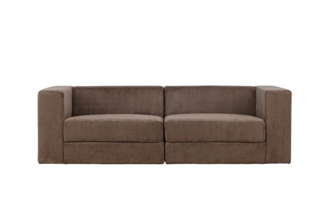 Lumi 3-sits soffa - brun