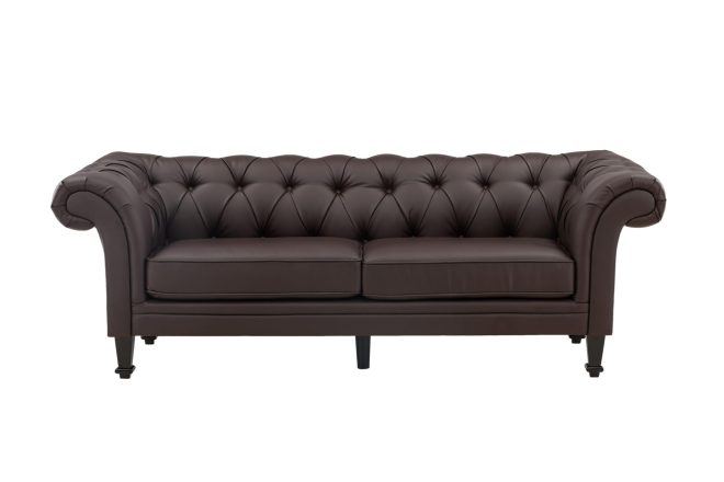 Ätran chesterfieldsoffa 2-sits - brun