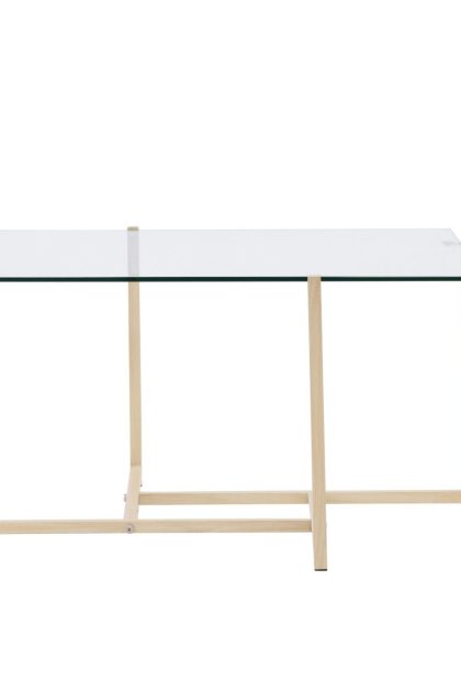 Hybrid soffbord 80x80 cm - transparent
